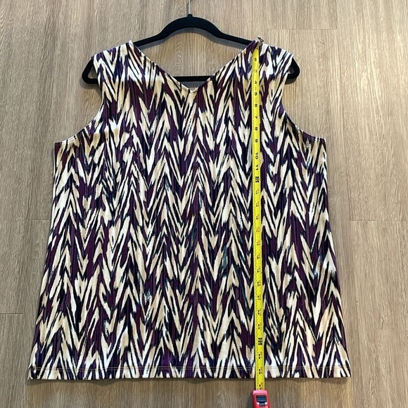 Chico’s Tank & Cardigan Bundle (2) XL Blue Open Front Anti Wrinkle Travelers - Picture 8 of 17